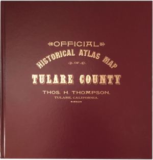 Historical Atlas Map of Tulare County